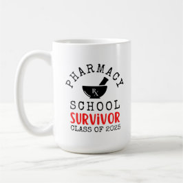 Taza De Café Superviviente de la escuela de farmacia Mug Clase 
