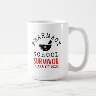 Taza De Café Superviviente de la escuela de farmacia Mug Clase