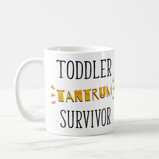 Taza De Café Superviviente de la rabieta del niño (Izquierda)