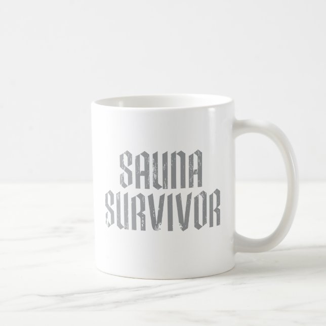 Taza De Café Superviviente de sauna 06 (Derecha)