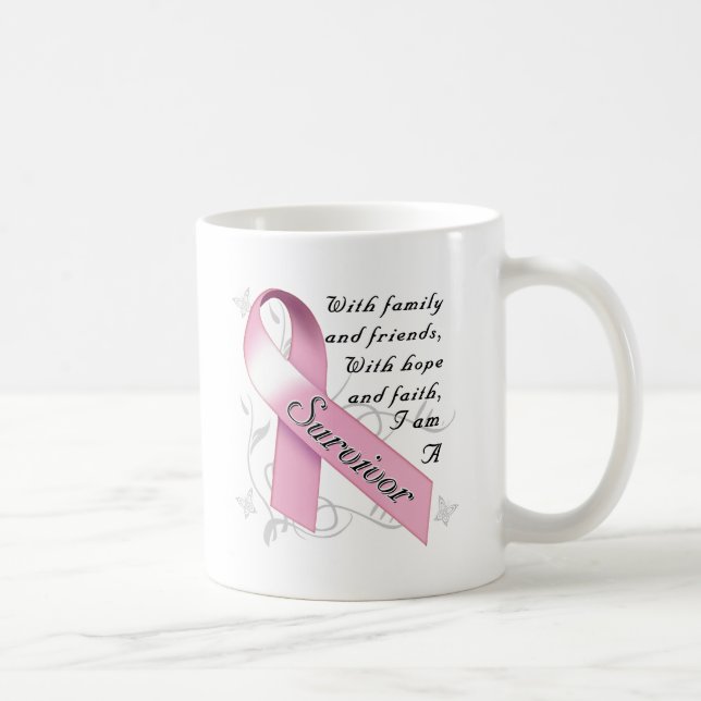 Taza De Café Superviviente del cáncer de pecho (Derecha)