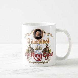Taza De Café Superviviente del ciclo del anillo