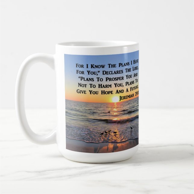 TAZA DE CAFÉ SUPLEMENTO DE JEREMIAH 29:11 (Izquierda)