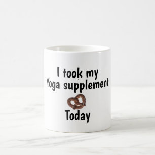 Taza De Café Suplemento Yoga Pretzel