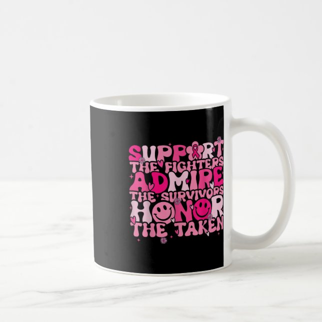 Taza De Café Support Admire Honor Breast Awareness Warri (Derecha)