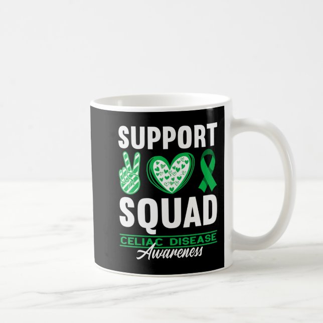 Taza De Café Support Squad I Gluten Free Coeliac Celiac Disease (Derecha)