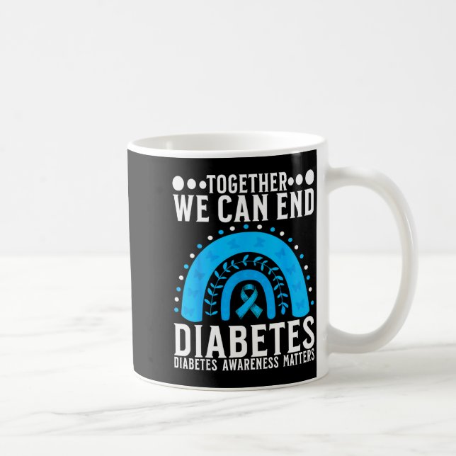 Taza De Café Suprt Diabetes Awareness Month For Diabetes Women  (Derecha)