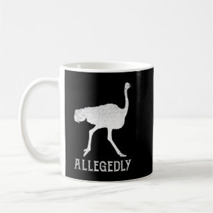 Taza De Café Supuestamente Ostrich Vintage Funny Bird Lover