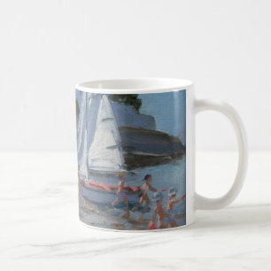 Taza De Café Sur blanco Mer Francia de Palais del velero