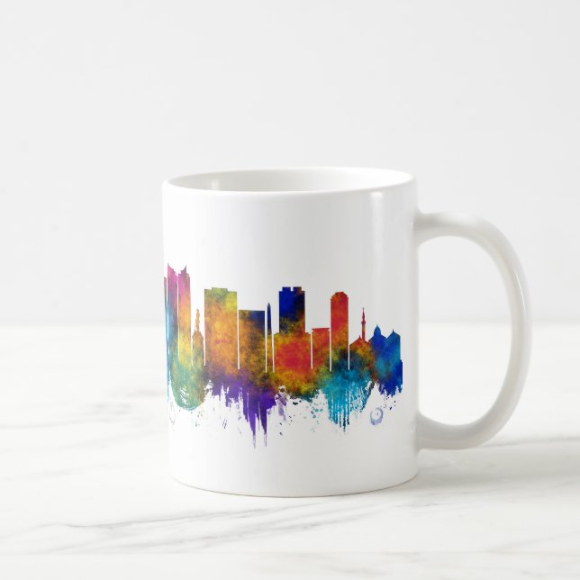 Taza De Café Surabaya Indonesia Skyline (Derecha)