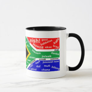 Taza de café surafricana del argot -