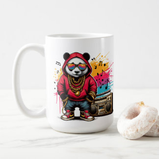 Taza De Café Surco de Hip Hop Panda: Hip Hop