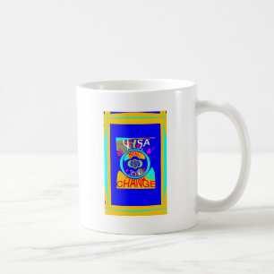 Taza De Café Surco psicodélico: energía abstracta de arte pop