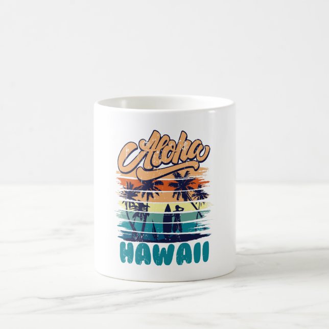 Taza De Café Surf - Aloha Hawái (Centro)