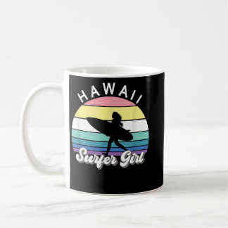 Taza De Café Surf Chica Hawaii Vintage Hawaii Surf B