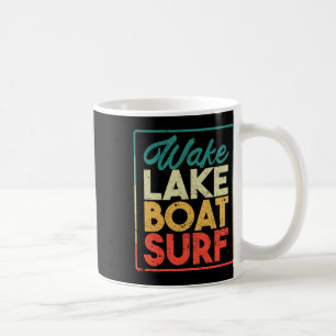 Taza De Café Surf de barco en el lago Wake divertido tabla de s