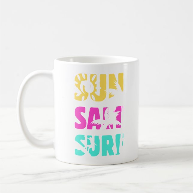 Taza De Café Surf de sal solar - Vibes de verano (Izquierda)