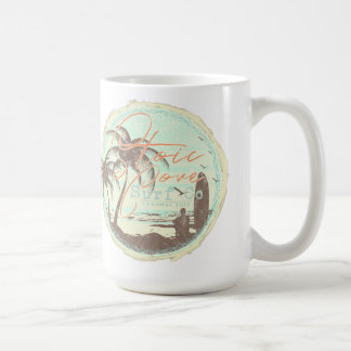 Taza De Café Surf estoico Beach Ocean Palm Trees - Mug