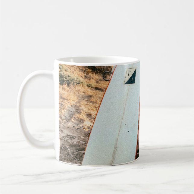 Taza De Café Surfboard blanco y negro (Izquierda)