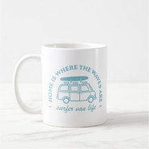 Surfer camper van life road trip citas de surf