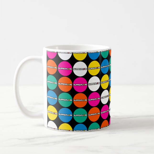 Taza De Café surfEXPLORE Logo Coffee Mug (Izquierda)