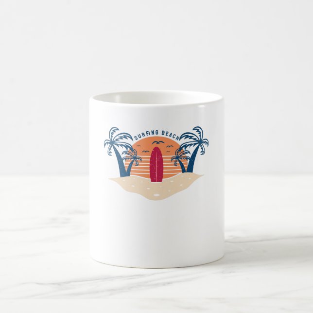 Taza De Café Surfing Beach (Centro)