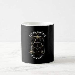Taza De Café Surfing Beach