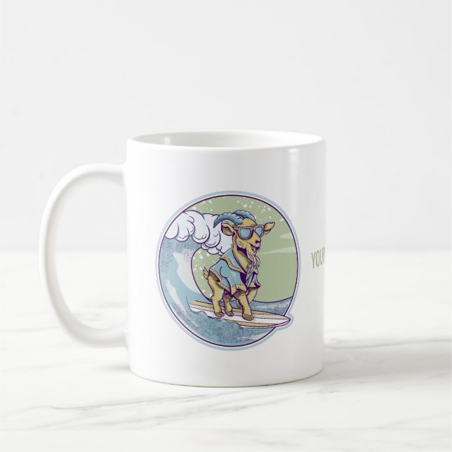 Taza De Café Surfing de cabra (Izquierda)