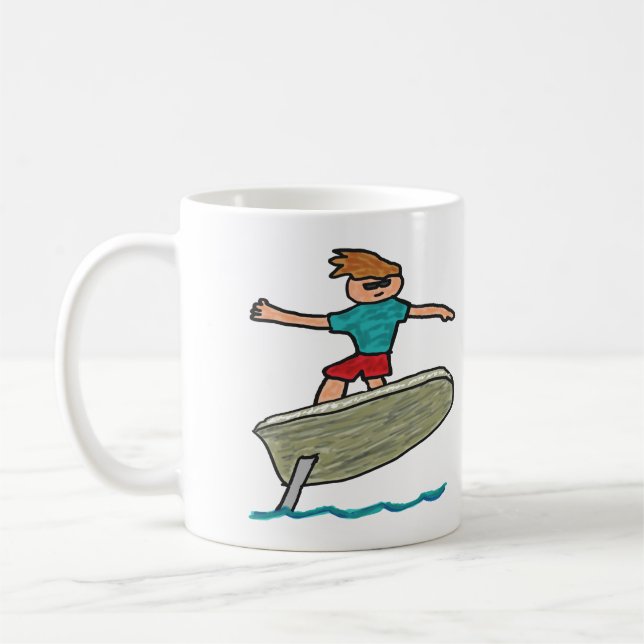Taza De Café Surfing de eFoil (Izquierda)