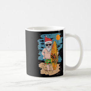 Taza De Café Surfing de playa Santa divertido verano Hawaii Nav