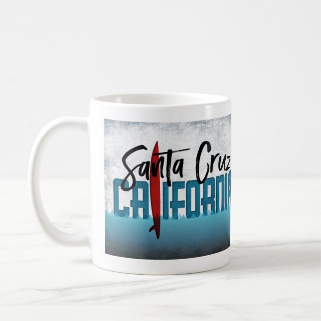 Taza De Café Surfing de Santa Cruz California (Izquierda)