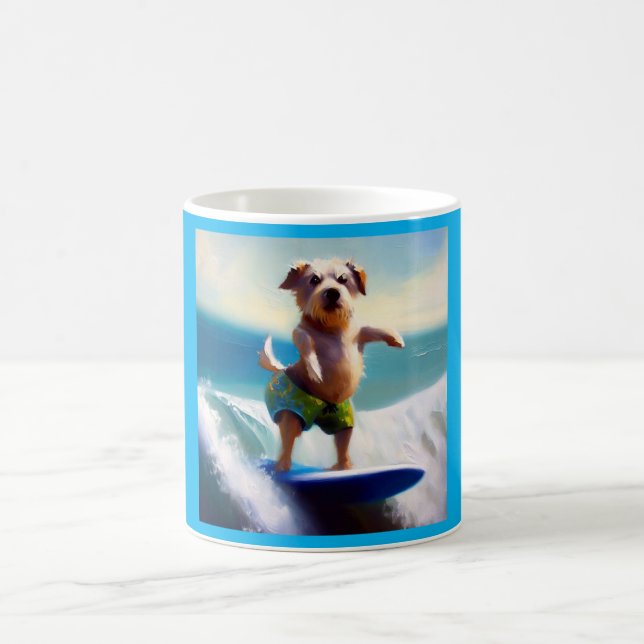 Taza De Café Surfing Dog (Centro)