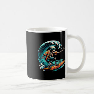 Taza De Café Surfing genial para hombres y mujeres Esqueleto Su