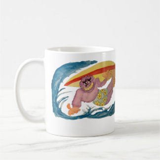 Taza De Café Surfing Gorilla