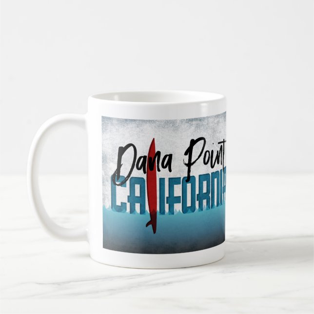 Taza De Café Surfing Surfing de Dana Point California (Izquierda)