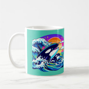 Taza De Café Surfing the Waves