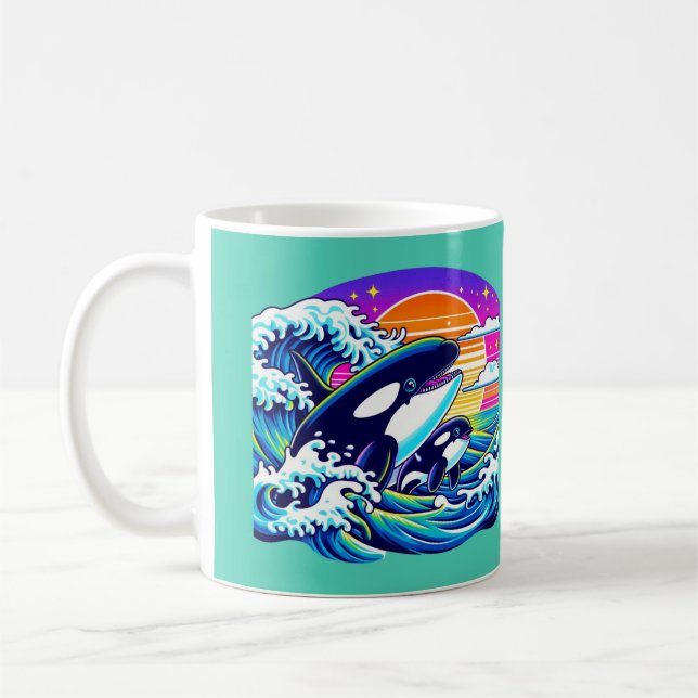 Taza De Café Surfing the Waves (Izquierda)