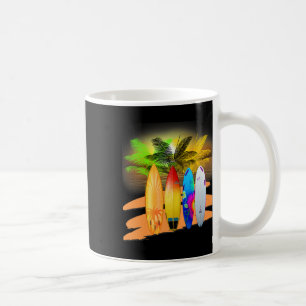 Taza De Café Surfing Tropical Hawaii Beach Souvenir Surfing