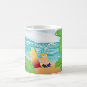 Taza De Café Surfista