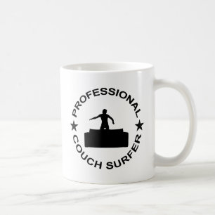 Taza De Café Surfista de sofá profesional