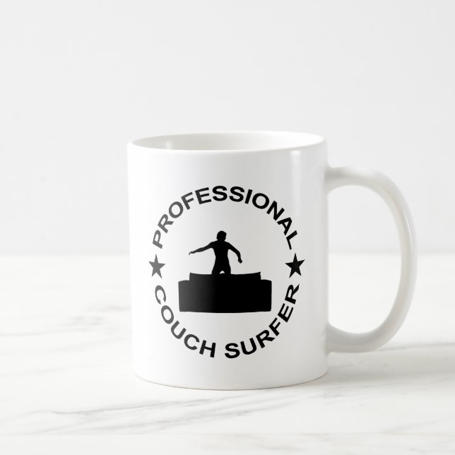 Taza De Café Surfista de sofá profesional (Derecha)