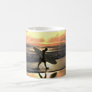 Taza De Café Surfista Hawaiano Camino a Casa
