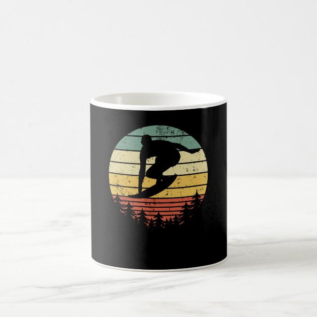 Taza De Café Surfista Surfing Retro Idea de Regalo (Centro)