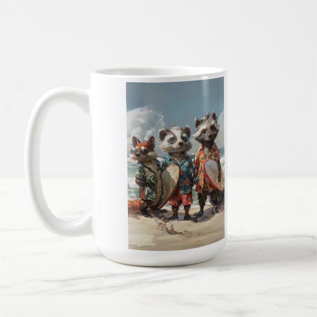 Taza De Café Surfistas de Fox Beach Bandits (Izquierda)