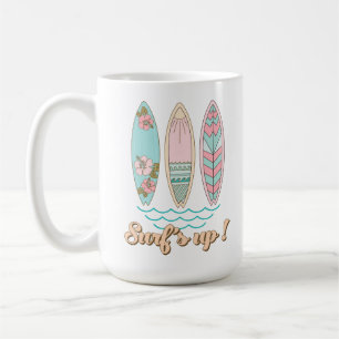 Taza De Café Surf's Up Surfboards Summer Beach Life
