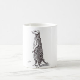 TAZA DE CAFÉ SURICATA. MEERKAT.