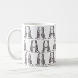 TAZA DE CAFÉ SURICATA. MEERKAT. - PATTERN