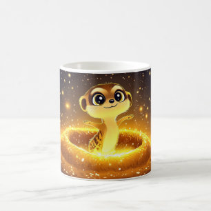 Taza De Café suricata, un pequeño mamífero que vive en los desi