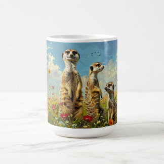 Taza De Café Suricatas en Flores