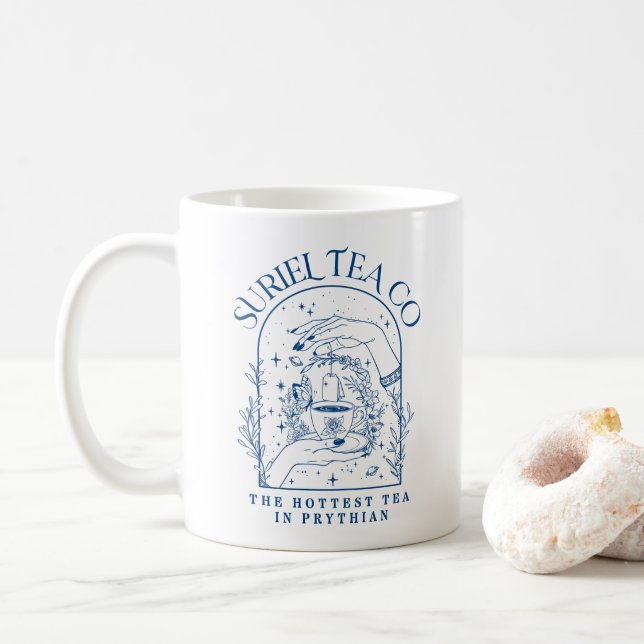 Taza De Café Suriel Tea Co Company ACOTAR Velaris 3WH2 (Con donut)